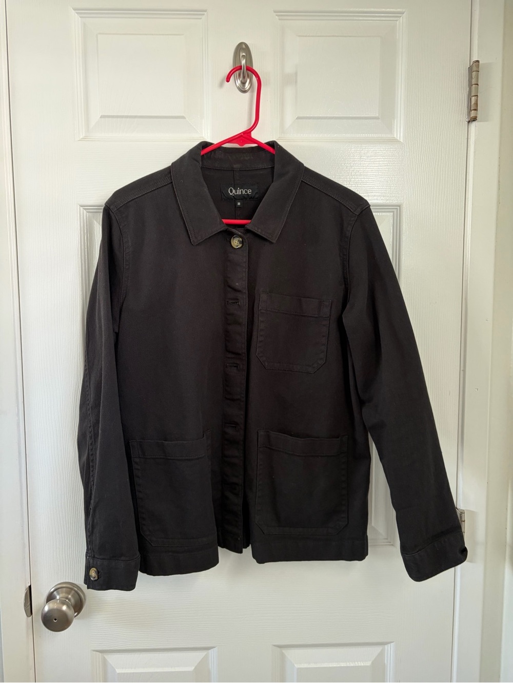 Quince Womens Black chore Jacket size M